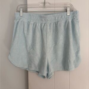 Beyond Yoga Blue Athletic Shorts Elastic Waistband Lightweight